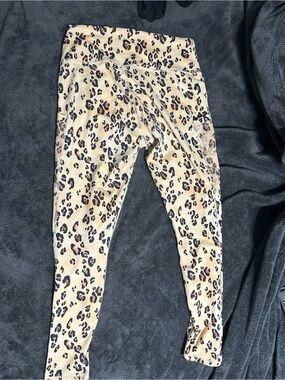 Fabletics Leopard-Print Leggings in Tan, Black and Brown